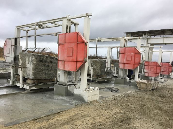 application of granite cutting wire saw